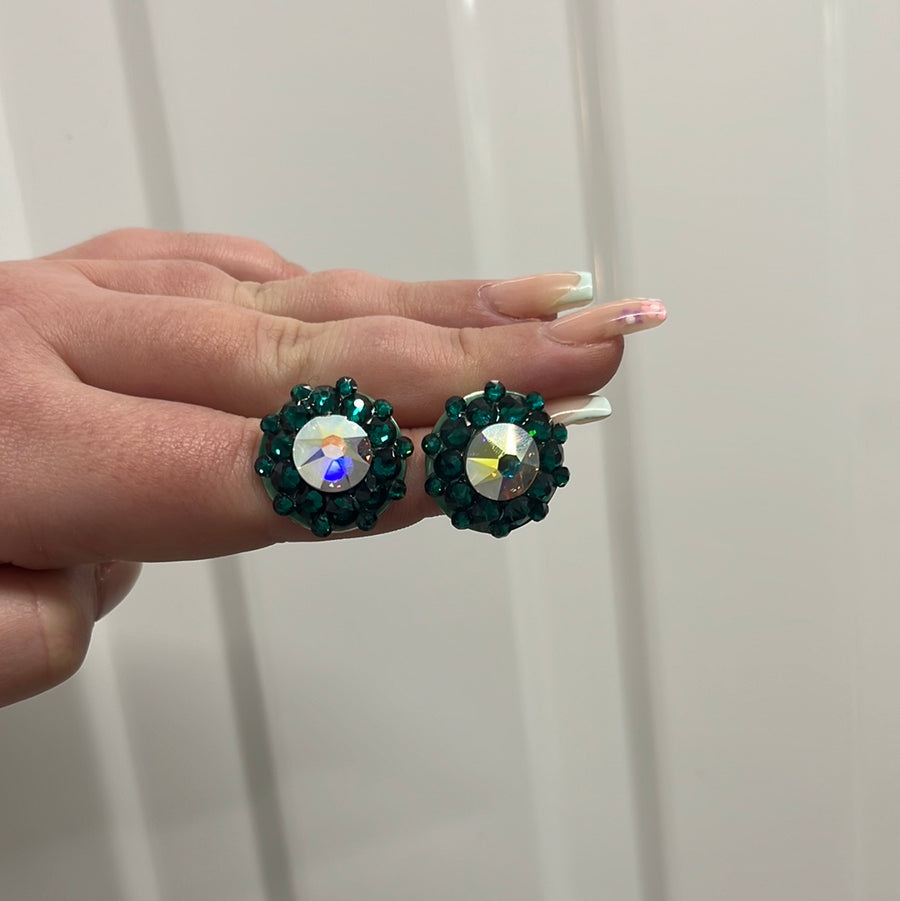 Mariette Crystal Earring in Emerald