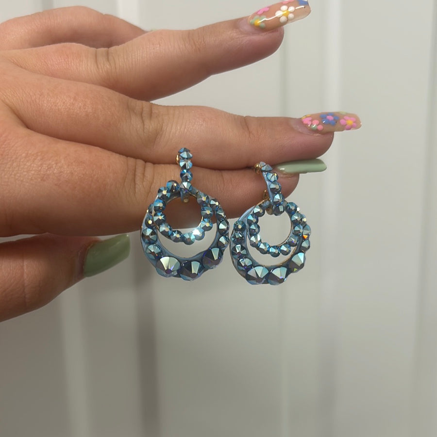 Lou Lou Earrings in Sapphire AB