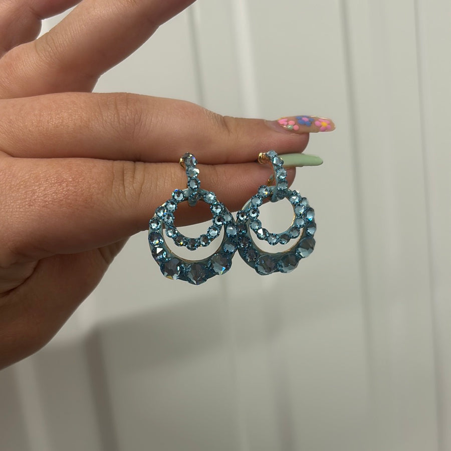 Lou Lou Earrings in Aquamarine