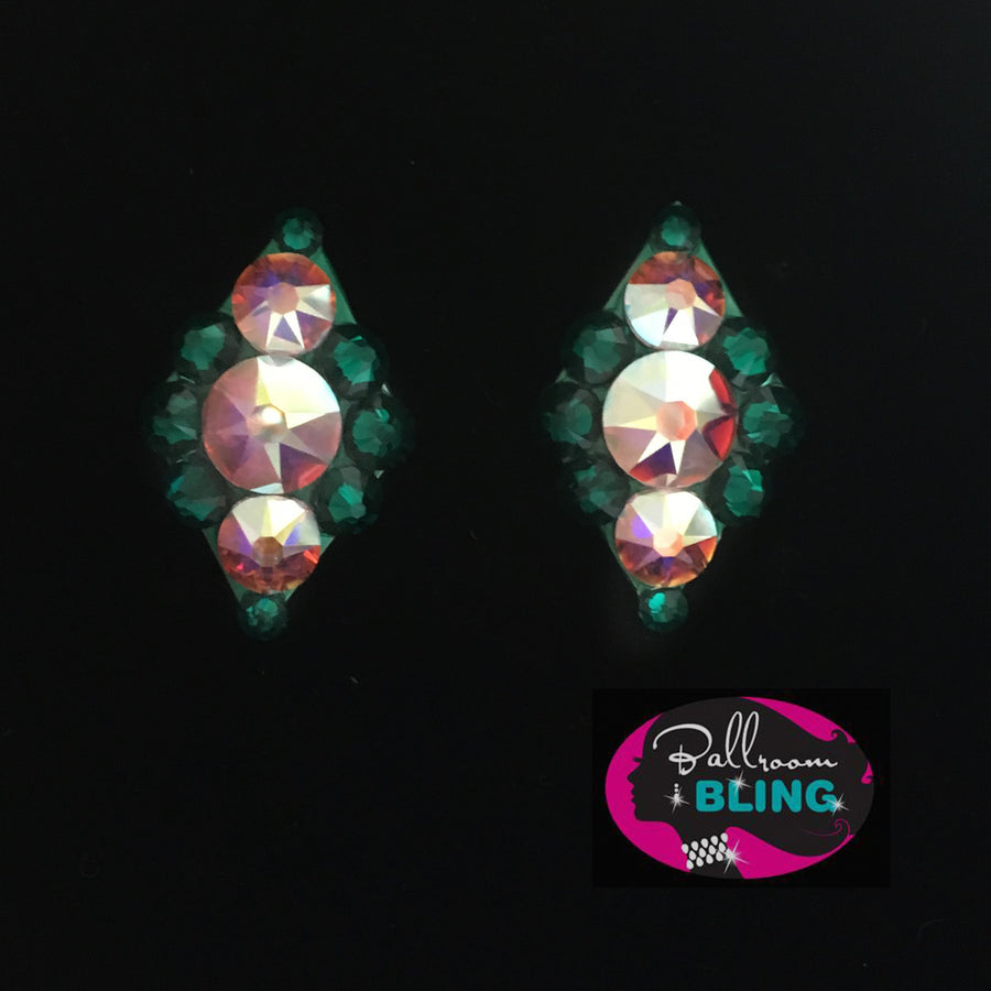 Diandra Earrings in Emerald