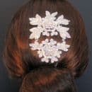 Krystal Floral Crystal AB Hair Comb