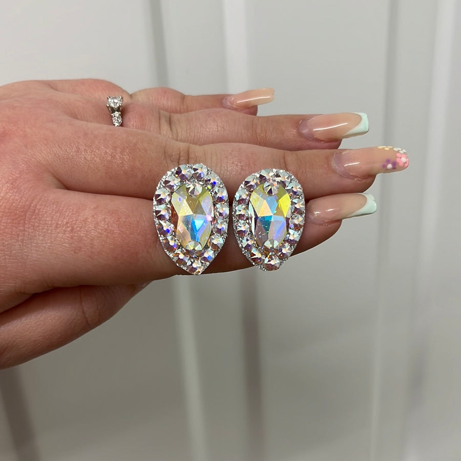 Liria Stud Crystal Statement Earrings