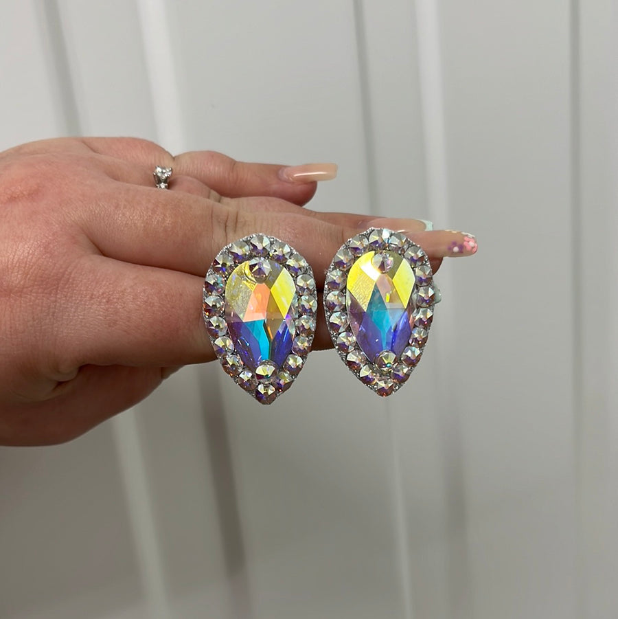 Liria Stud Crystal Statement Earrings